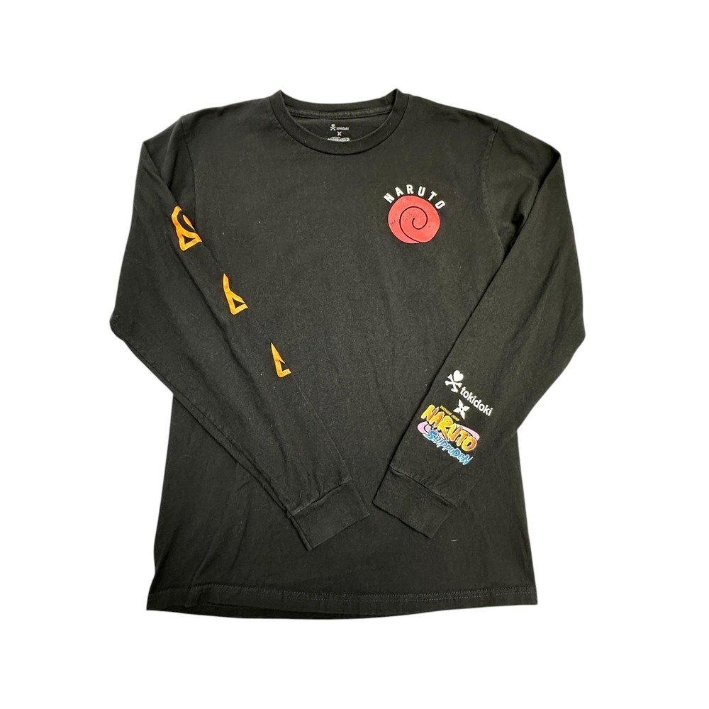 Tokidoki Naruto Shippuden Shirt Mens Small Black Long Sleeve Uzumaki 07 Graphic